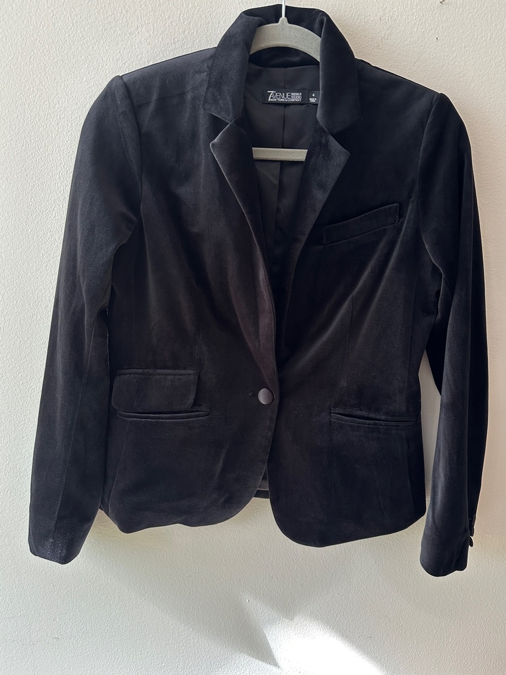 Black Velvet Blazer - Women’s Tailored Jacket